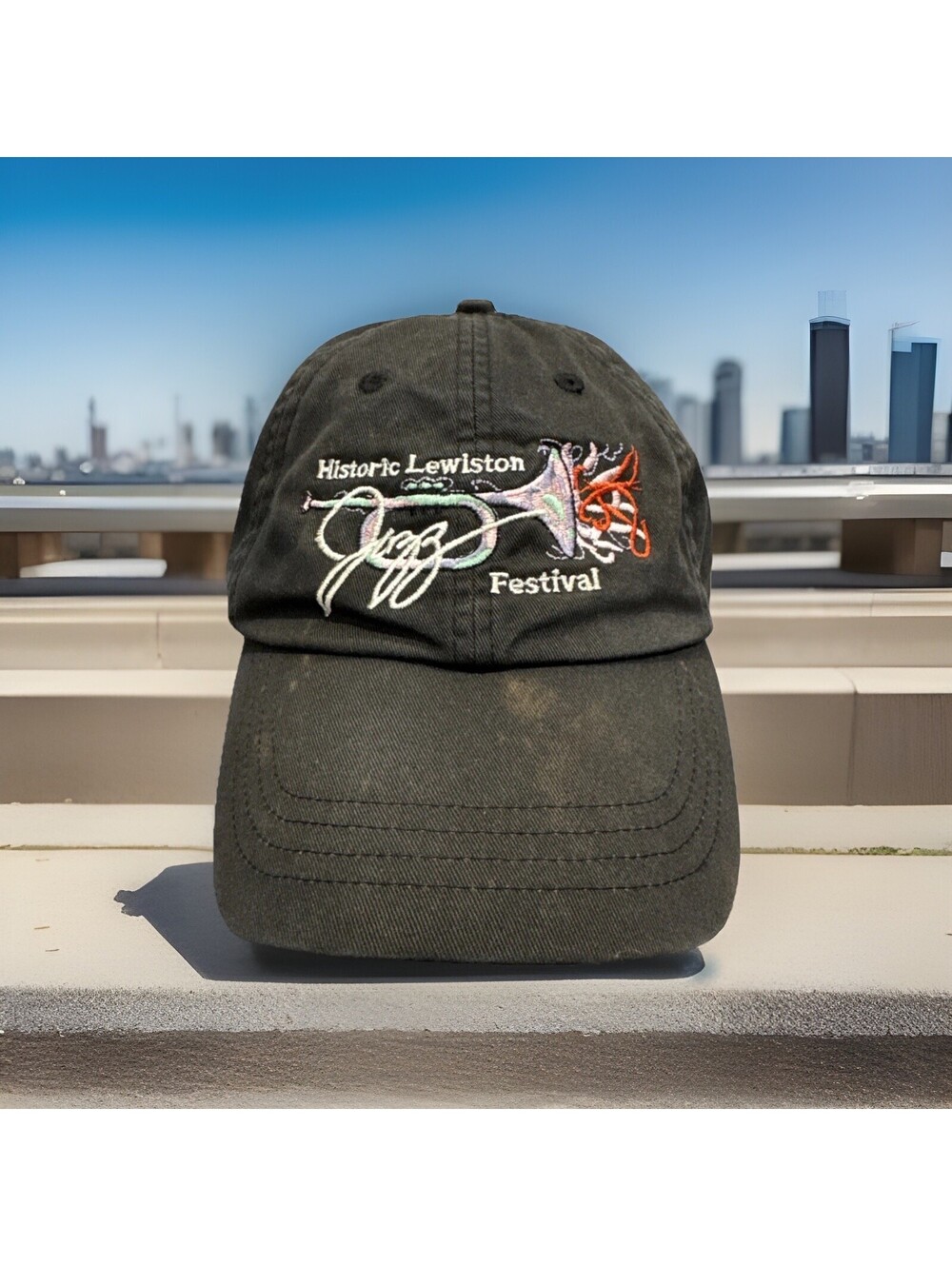 Historic Lewiston Jazz Music Festival Two Free Days Saxophone Baseball Cap